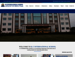kcinternationalschool.com screenshot