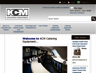 kcm-catering-equipment.co.uk screenshot