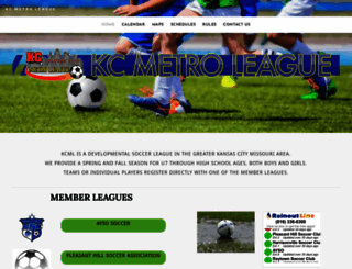 kcmetroleague.com screenshot