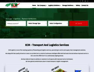 kcmlogistics.in screenshot