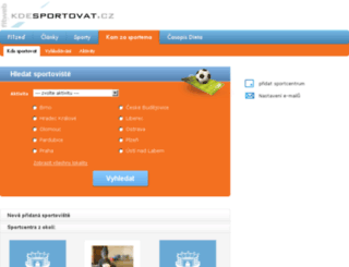 kdesportovat.cz screenshot