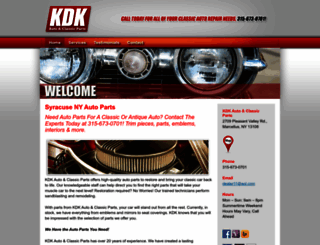 kdkclassicparts.com screenshot