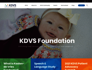 kdvsfoundation.org screenshot