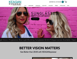 keaganeyewear.com screenshot