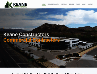 keaneconstructors.com screenshot