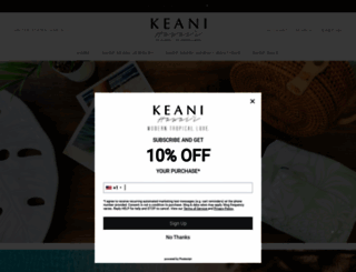 keanijewelry.com screenshot