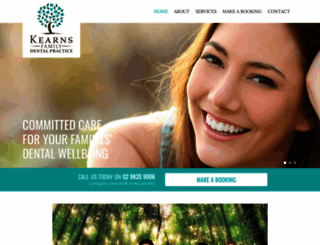 kearnsfamilydental.com.au screenshot