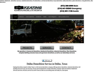 keatingdemolition.com screenshot