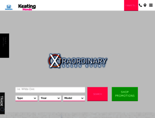 keatinghonda.com screenshot