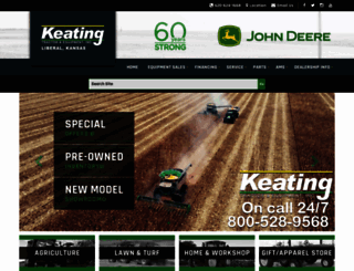 keatingtractor.com screenshot