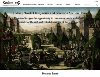 kedem-auctions.com screenshot