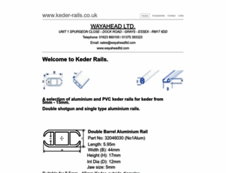 keder-rails.co.uk screenshot