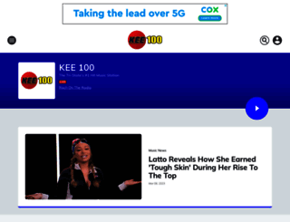 kee100.iheart.com screenshot