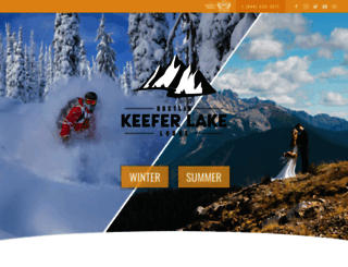 keeferlakelodge.com screenshot