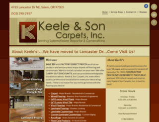 keeleandsoncarpets.com screenshot
