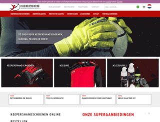 keepershandschoenen-shop.nl screenshot