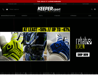 keepersport.cz screenshot