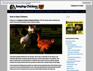 keeping-chickens.me.uk screenshot