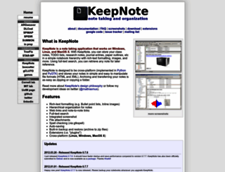 keepnote.org screenshot