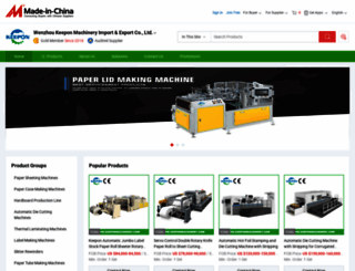 keeponmachinery.en.made-in-china.com screenshot
