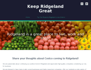 keepridgelandgreat.com screenshot