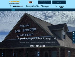 keepsakestorage.com screenshot