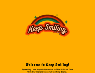 keepsmilingclothing.com screenshot