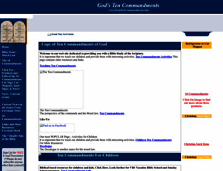 keeptencommandments.info screenshot