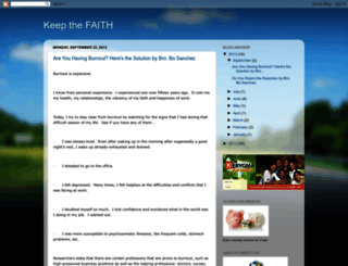 keepthefaith4.blogspot.com screenshot