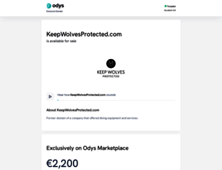 keepwolvesprotected.com screenshot