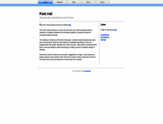 keir.net screenshot