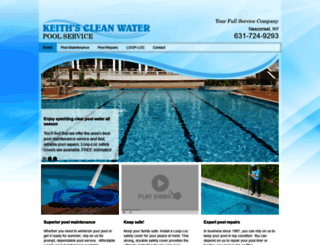 keithscleanwaterpools.com screenshot