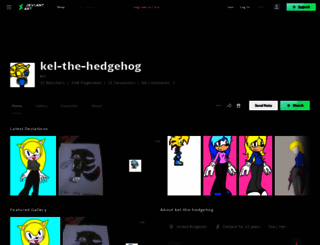 kel-the-hedgehog.deviantart.com screenshot