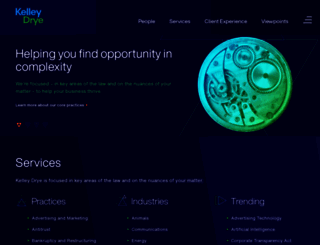 kelleydrye.com screenshot