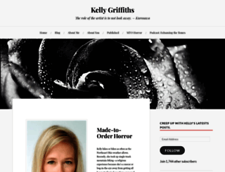 kellygriffiths.wordpress.com screenshot