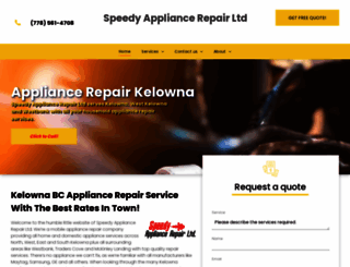 kelownaappliancerepair.com screenshot