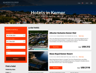 kemerhotelsweb.com screenshot
