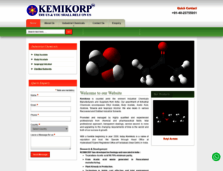 kemikorp.in screenshot