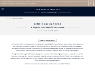 kempinski-jobs.com screenshot