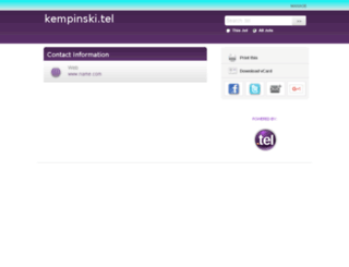 kempinski.tel screenshot