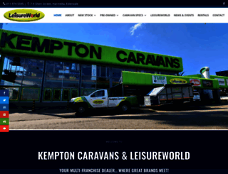 kemptoncaravans.co.za screenshot