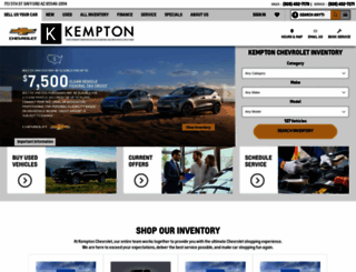 kemptonchevrolet.com screenshot
