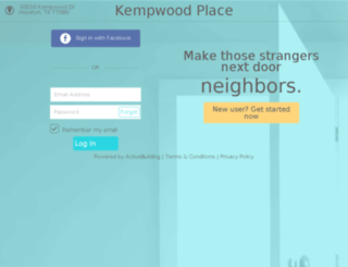 kempwoodplace.activebuilding.com screenshot