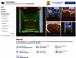 kenalspices.com screenshot