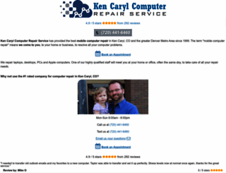 kencarylcomputerrepair.com screenshot