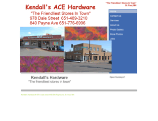 kendallshardware.com screenshot
