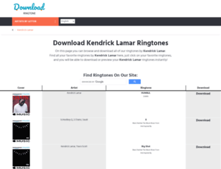 kendricklamar.download-ringtone.com screenshot