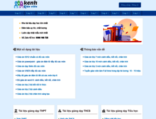 kenhgiaovien.com screenshot