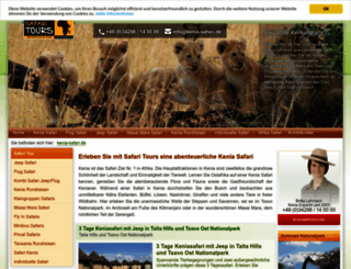 kenia-safari.de screenshot