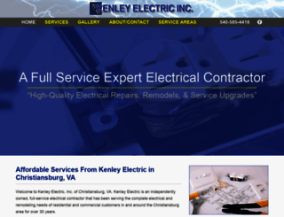kenleyelectric.com screenshot